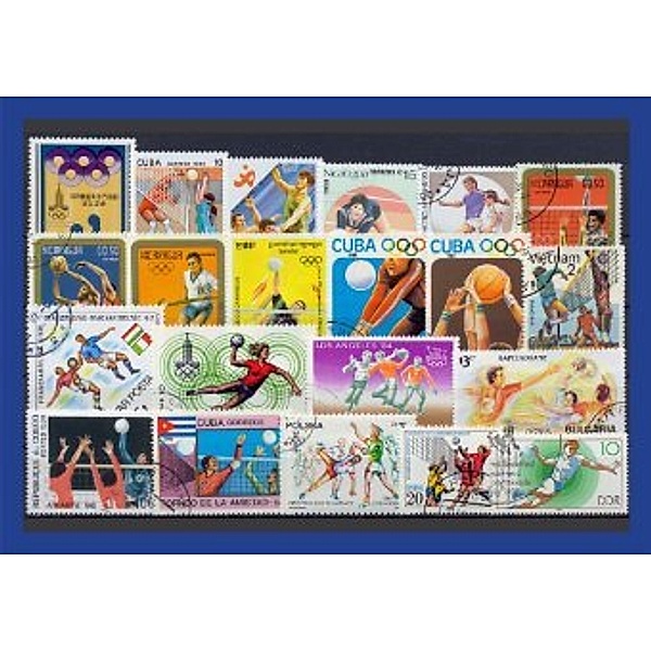 25 verschiedene Briefmarken Ballsport