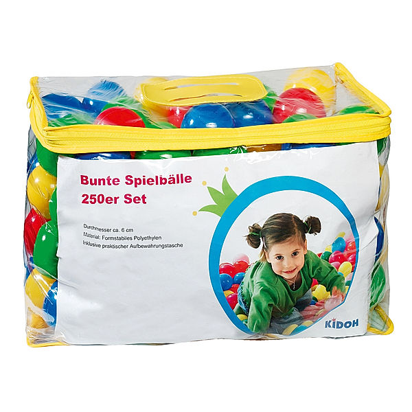 250 bunte Spielbälle