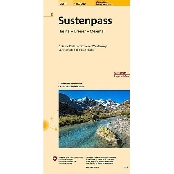 255T Sustenpass Wanderkarte, Bundesamt für Landestopografie swisstopo