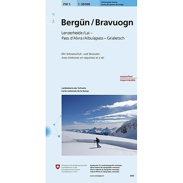 258S Bergün / Bravuogn Schneesportkarte