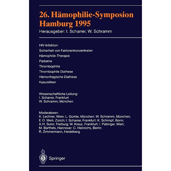 26. Hämophilie-Symposion