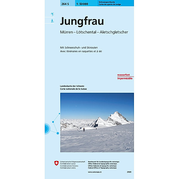 264S Jungfrau Schneesportkarte, Bundesamt für Landestopografie swisstopo