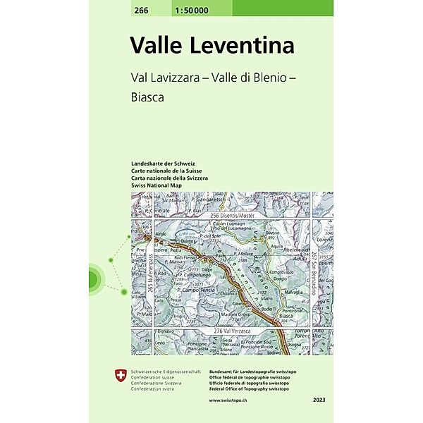 266 Valle Leventina, Bundesamt für Landestopografie swisstopo