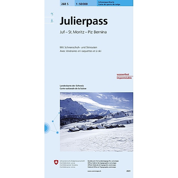 268S Julierpass Schneesportkarte