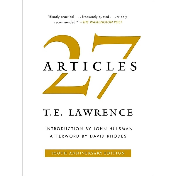 27 Articles, T. E. Lawrence