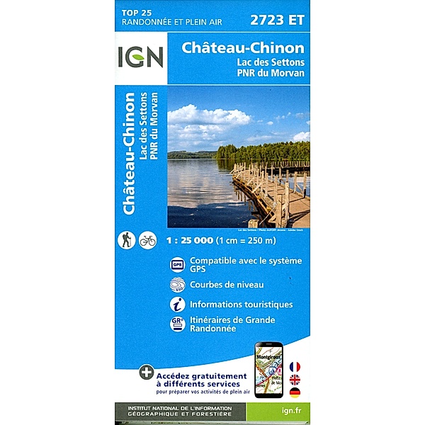 2723ET Chateau-Chinon - Lac de Settons - PNR du Morvan