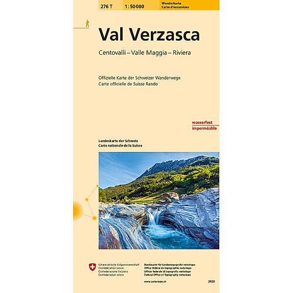 276T Val Verzasca Wanderkarte, Bundesamt für Landestopografie swisstopo