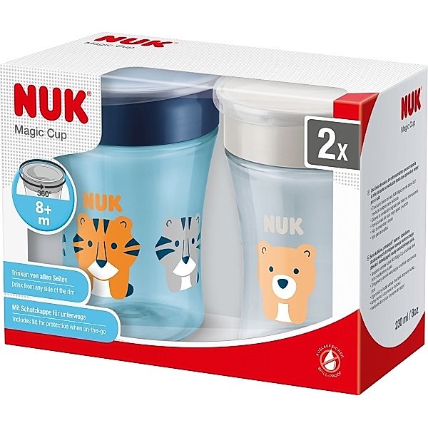 NUK 2er-Pack Nuk Magic Cup, 230 ml, ab 8 Monate