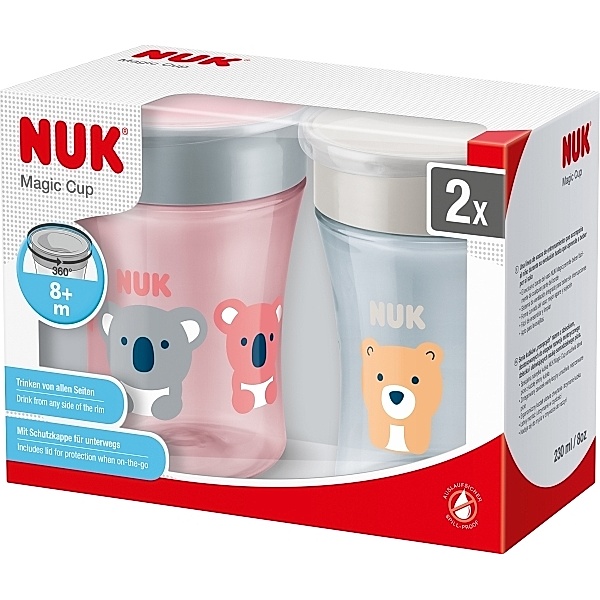 NUK 2er-Pack Nuk Magic Cup ''Girl'', 230 ml, ab 8 Monate