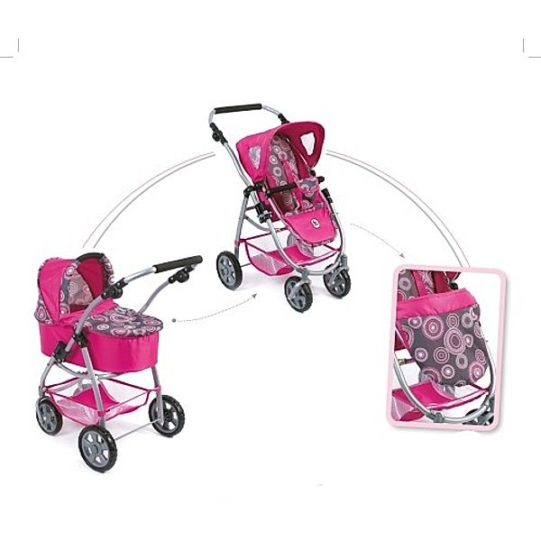 2in1 Pu-Kombi Emotion Hot Pink, 82cm