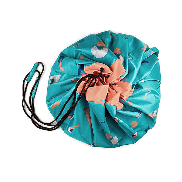 Play & Go 2in1 Spielmatte und Spielzeugsack OUTDOOR PLAY (Ø140) in blau