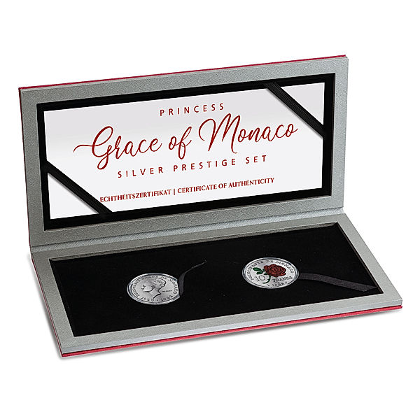 2x 10 Francs Monaco Silbermünzen-Set Grace Kelly 2020