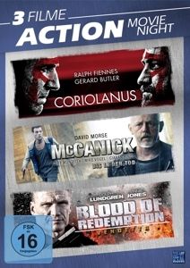 Image of 3 Filme Action Movie Night - Coriolanus / McCarnick / Blood of Redemption DVD-Box