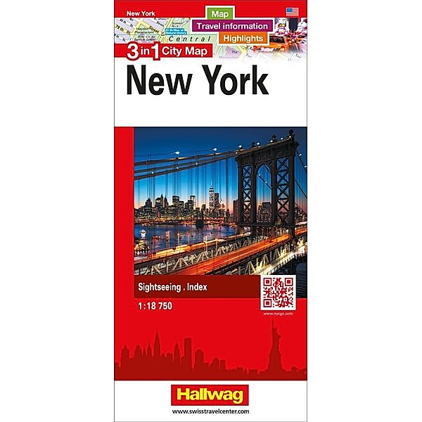 3 in 1 City Map New York