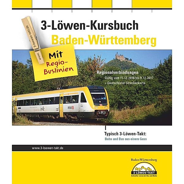 3-Löwen-Kursbuch Baden-Württemberg 2017