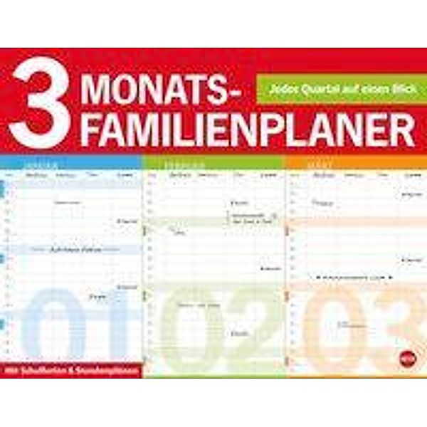 3-Monats-Familienplaner 2017