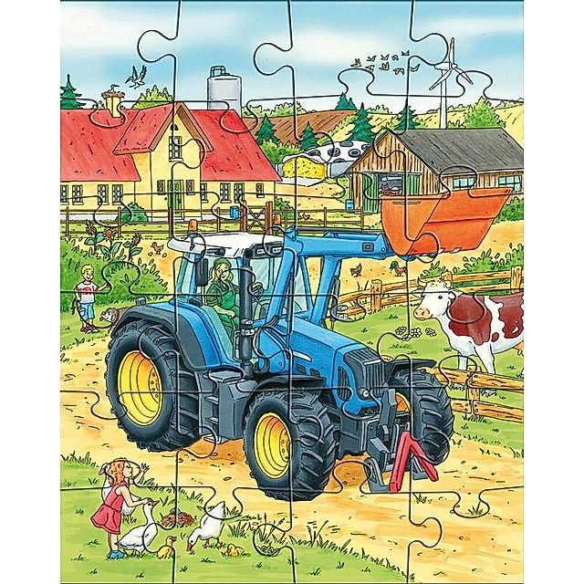 3 Puzzle – Traktor & Co. 3X24-teilig kaufen | tausendkind.de