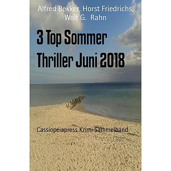 3 Top Sommer Thriller Juni 2018, Alfred Bekker, Horst Friedrichs, Wolf G. Rahn