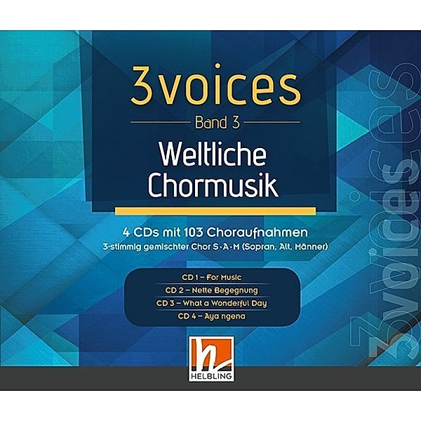 3 Voices,4 Audio-CD, Lorenz Maierhofer