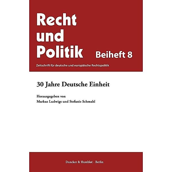 30 Jahre Deutsche Einheit.