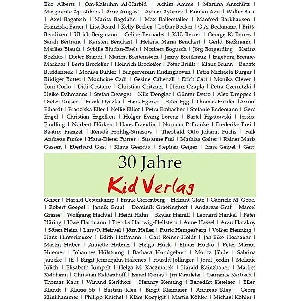 30 Jahre Kid Verlag, Hans Weingartz