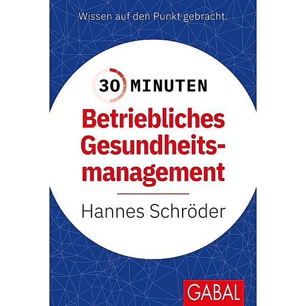 30 Minuten Betriebliches Gesundheitsmanagement (BGM) / 30-Minuten-Reihe, Hannes Schröder