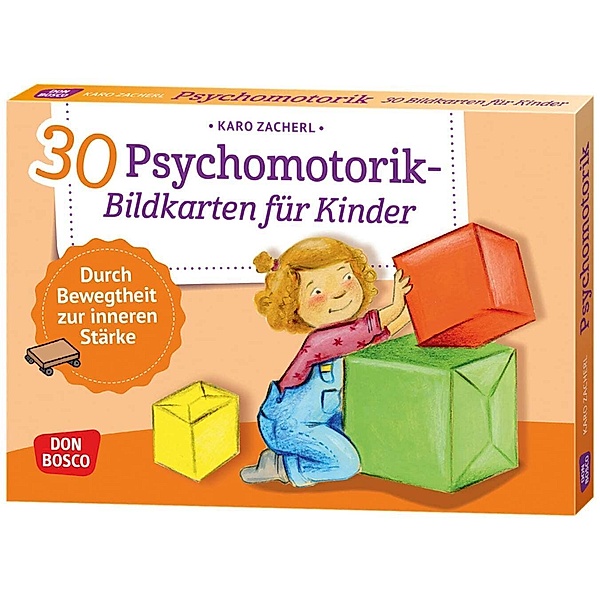 30 Psychomotorik-Bildkarten für Kinder, Karo Zacherl