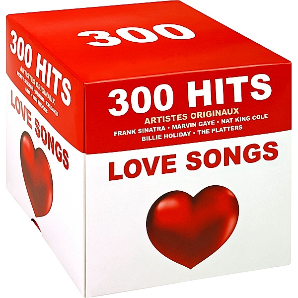 300 Hits: Love Songs, 15 CDs, Frank Sinatra, Marvin Gaye, Nat King Cole, Billie Holiday, The Platters