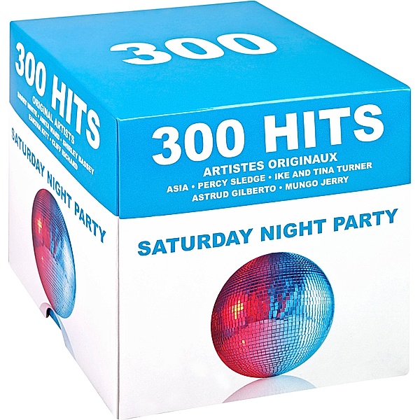 300 Hits: Saturday Night Party, 15 CDs, Percey Sledge, Tina Turner, Astrud Gilberto, Mungo Jerry