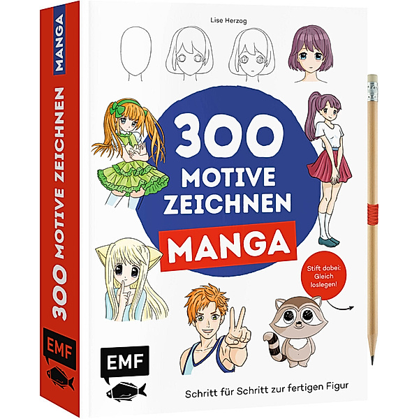 300 Motive zeichnen - Manga, Lise Herzog