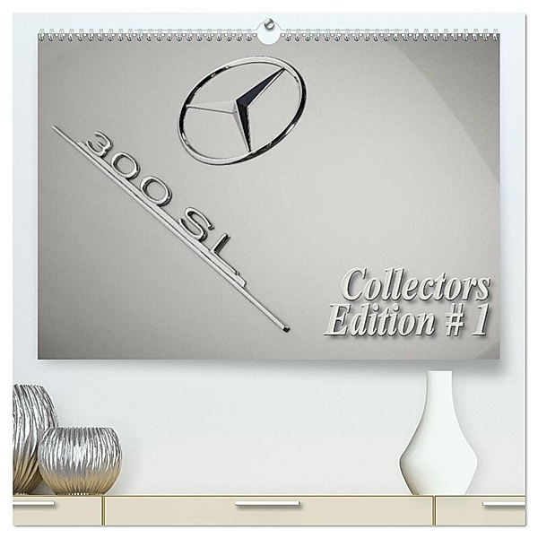 300 SL Collectors Edition # 1 (hochwertiger Premium Wandkalender 2024 DIN A2 quer), Kunstdruck in Hochglanz, Stefan Bau