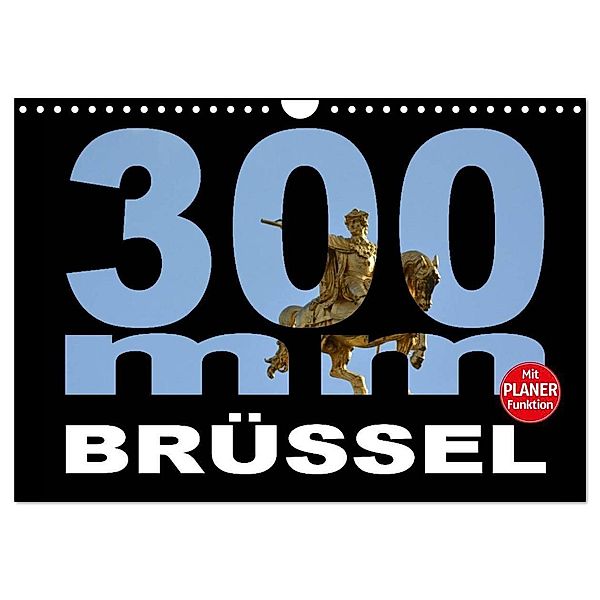 300mm - Brüssel (Wandkalender 2024 DIN A4 quer), CALVENDO Monatskalender, Thomas Bartruff