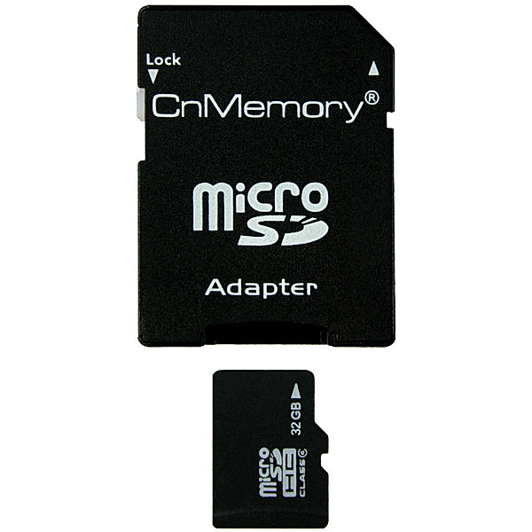 32 GB Micro SDHC-Speicherkarte Class4, mit SD Adapter