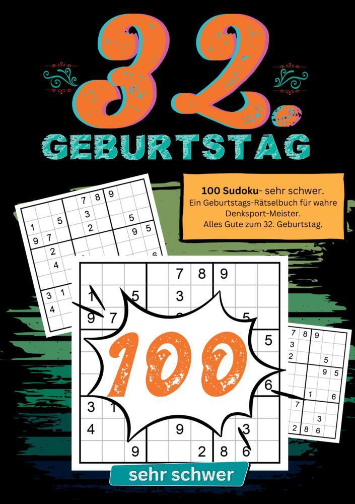 32. Geburtstag- Sudoku Geschenkbuch