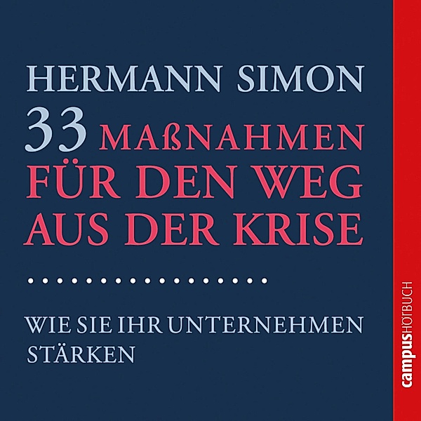 33 Maßnahmen für den Weg aus der Krise, Hermann Simon