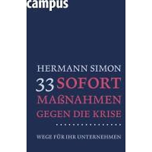 33 Sofortmassnahmen gegen die Krise, Hermann Simon