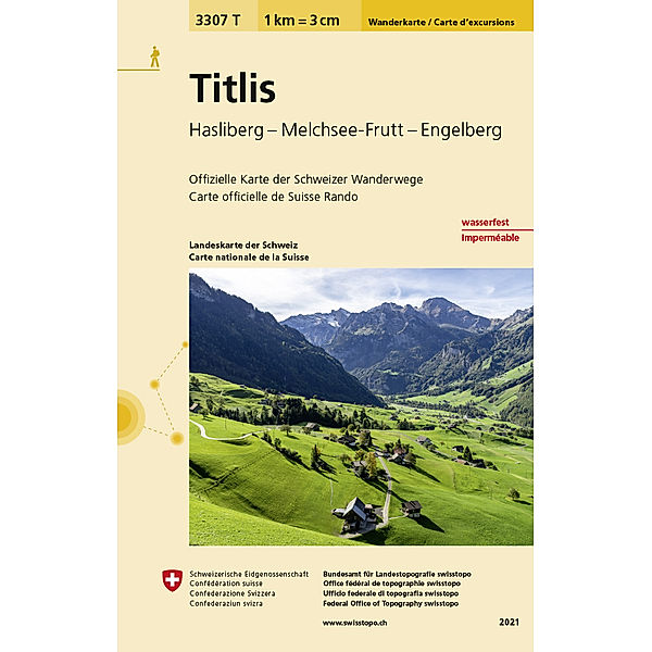 3307T Titlis Wanderkarte, Bundesamt für Landestopografie swisstopo