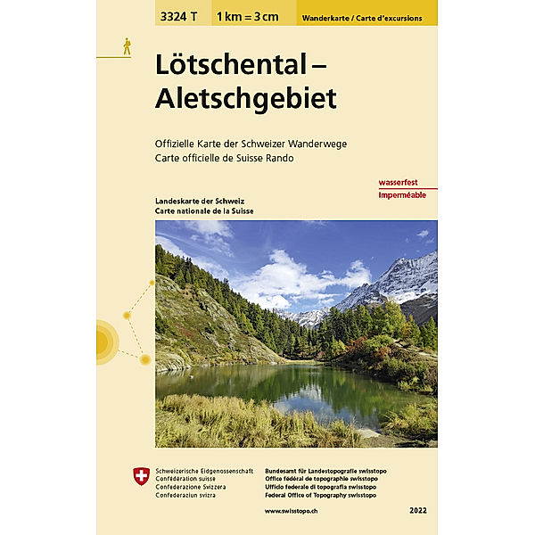 3324T Lötschental - Aletschgebiet Wanderkarte