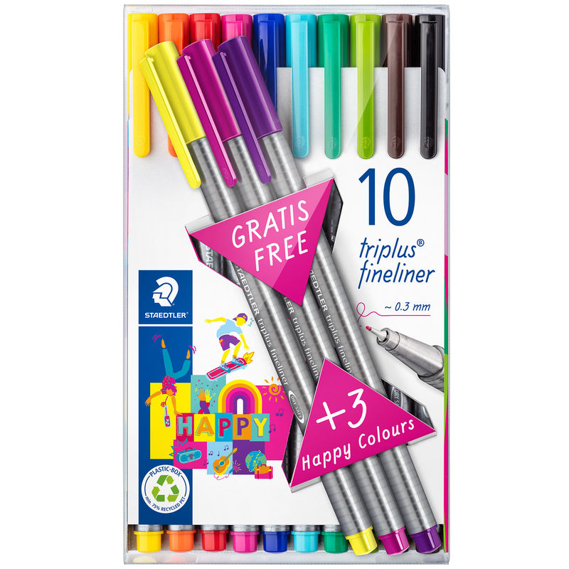 334 TB13  Fineliner triplus® mit 13 Farben