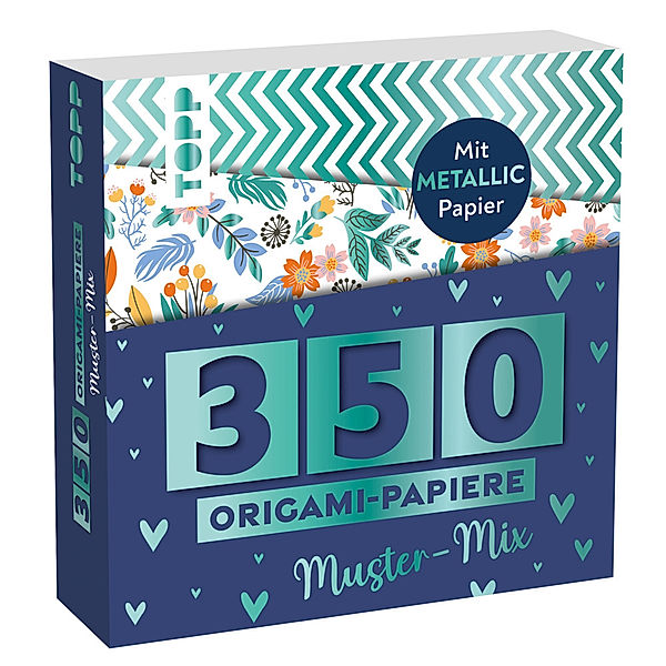 350 Origami-Papiere - Muster-Mix, Armin Täubner