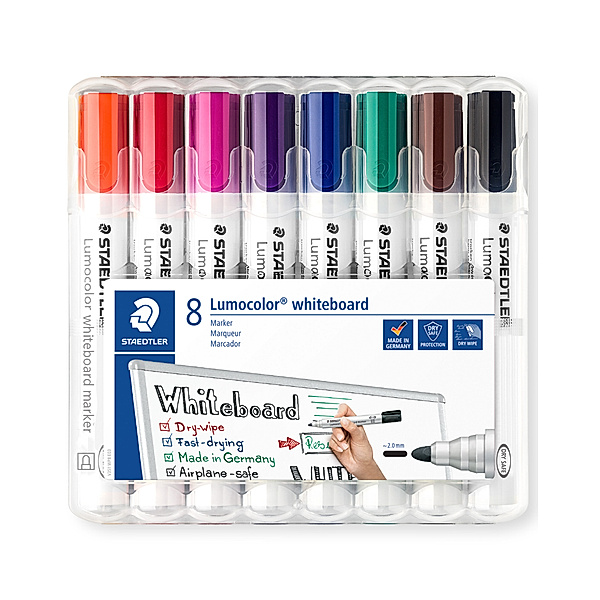 STAEDTLER 351 WP8 Buntstifte Lumocolor® whiteboard mit 8 Farben