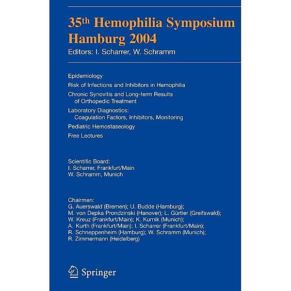 35th Hemophilia Symposium Hamburg 2004