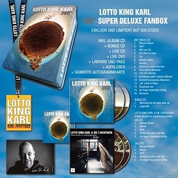 360 Grad (3cd+Dvd/Super-Deluxe-Box), Lotto King Karl