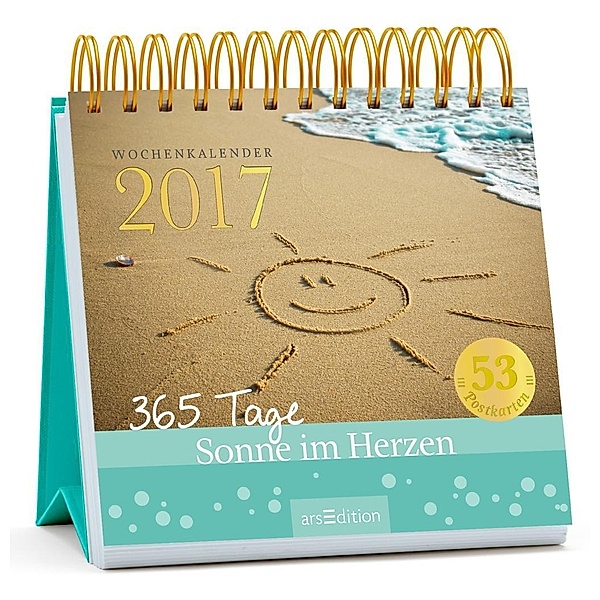 365 Tage Sonne im Herzen, Postkartenkalender 2017