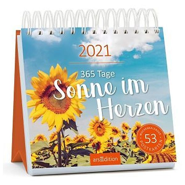 365 Tage Sonne im Herzen, Postkartenkalender 2021