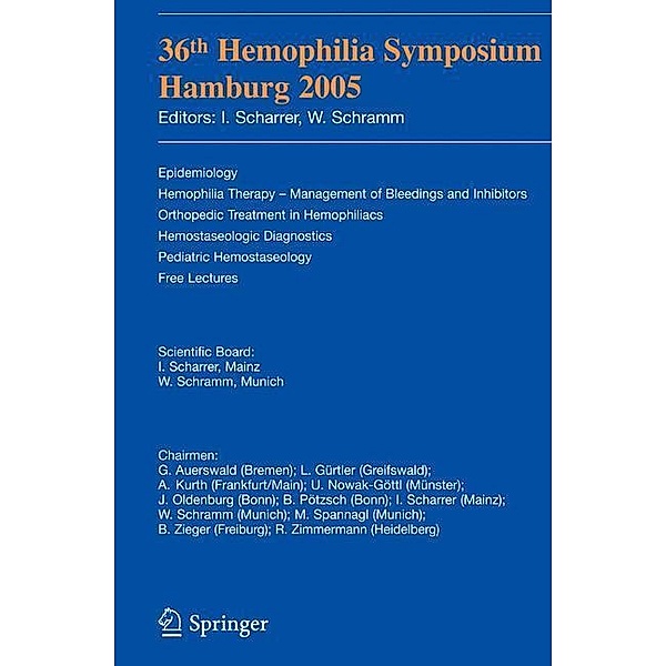 36th Hemophilia Symposium Hamburg 2005