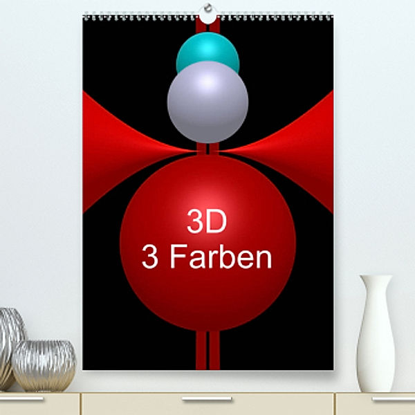 3D - 3 Farben (Premium, hochwertiger DIN A2 Wandkalender 2023, Kunstdruck in Hochglanz), Issa Bild