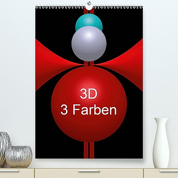 3D - 3 Farben (Premium-Kalender 2020 DIN A2 hoch), Issa Bild