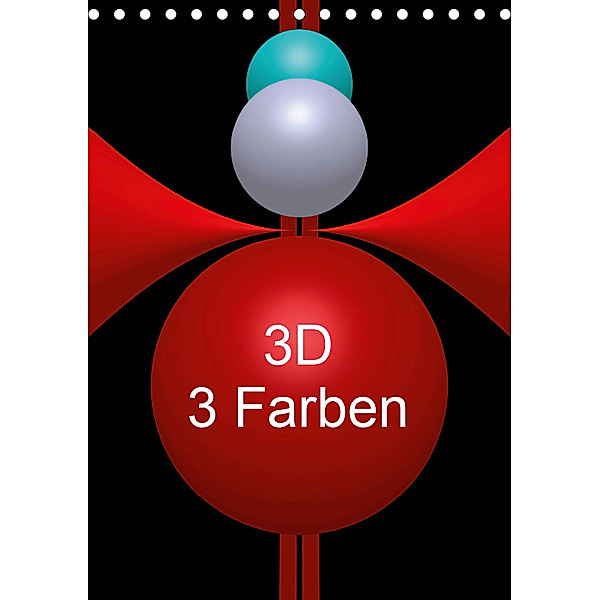 3D - 3 Farben (Tischkalender 2019 DIN A5 hoch), Issa Bild