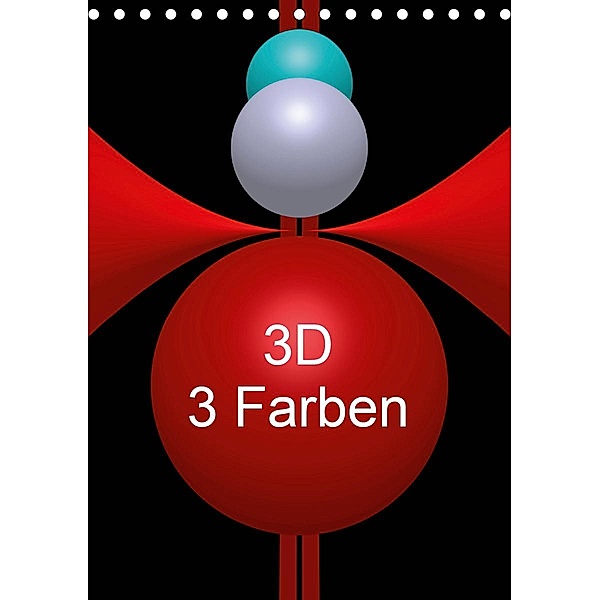 3D - 3 Farben (Tischkalender 2020 DIN A5 hoch), Issa Bild